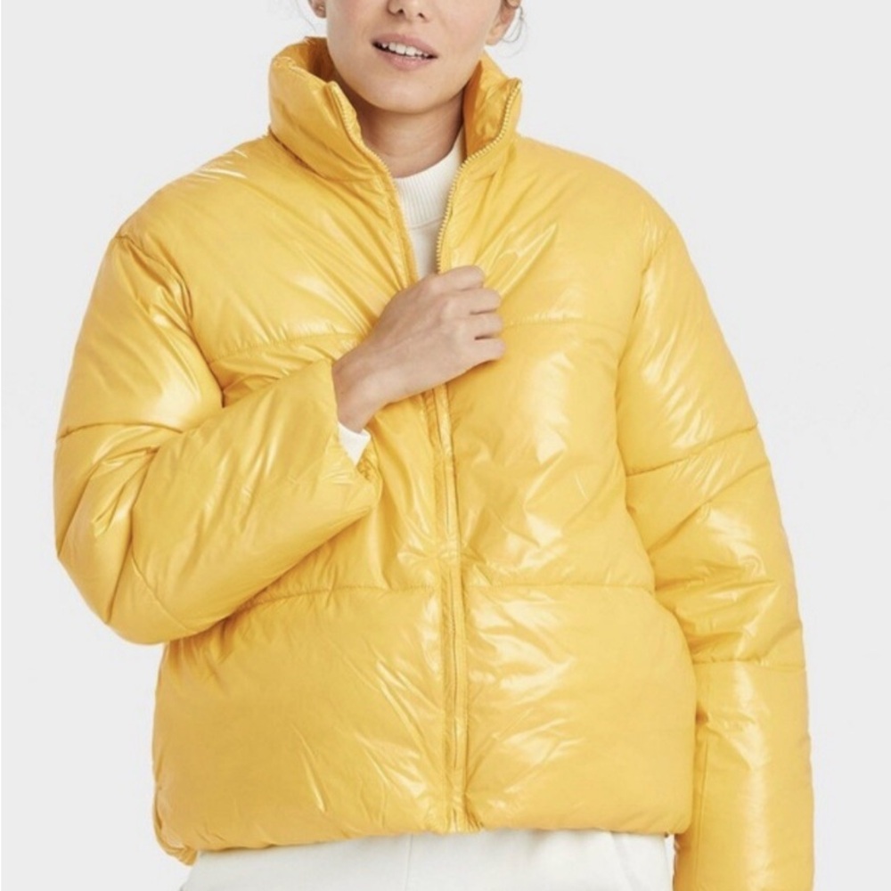 A New Day Bright Yellow Women's Puffer Jacket